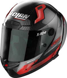 Nolan X-804 RS Full Face Hot Lap Helmet - Carbon Red