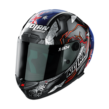 Load image into Gallery viewer, Nolan X-804 RS Full Face Stoner 10th Anniversary Helmet - Carbon Blue White