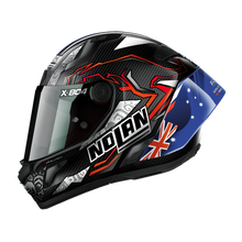 Load image into Gallery viewer, Nolan X-804 RS Full Face Stoner 10th Anniversary Helmet - Carbon Blue White