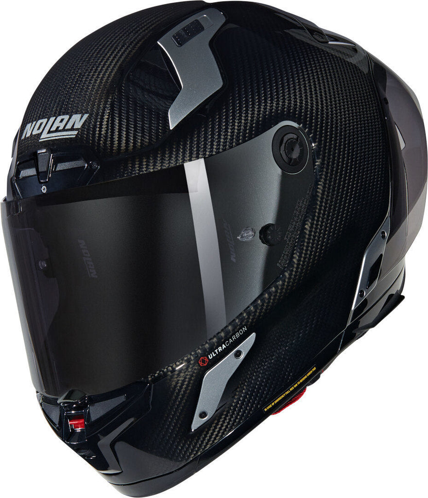 Nolan X-804 RS Full Face Puro Helmet - Carbon/Silver Edition