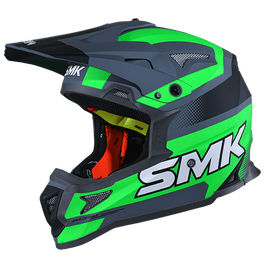 SMK Allterra X-Throttle (MA682) Helmet - Matt Grey Green Black