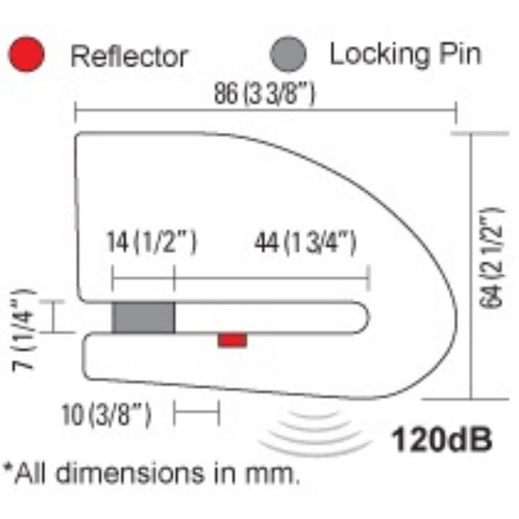 Xena XX14 BLE Alarmed Disc Lock