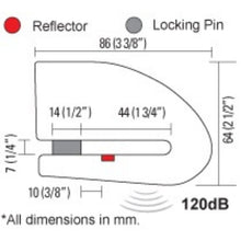 Load image into Gallery viewer, Xena XX14 BLE Alarmed Disc Lock