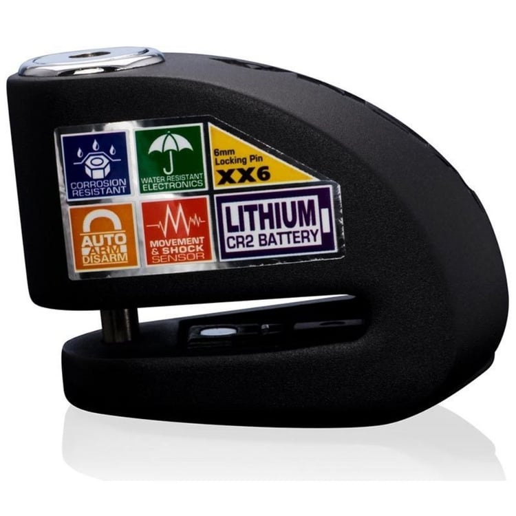 Xena XX6 Black Alarmed Disc Lock