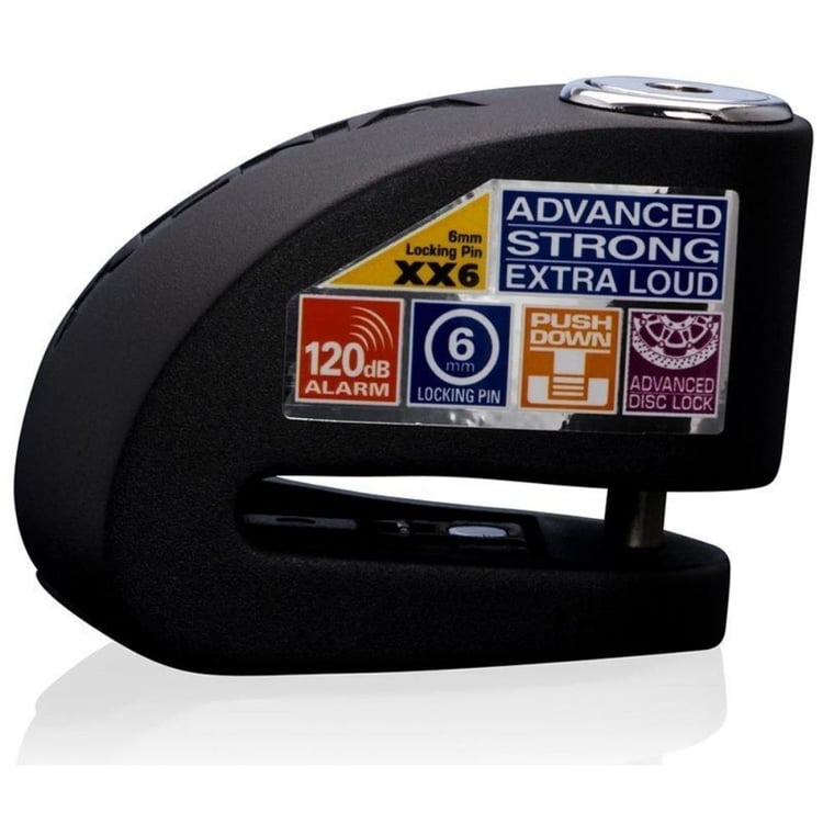 Xena XX6 Black Alarmed Disc Lock