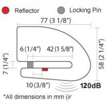 Load image into Gallery viewer, Xena XX6 Stainless Steel Alarm Disc Lock