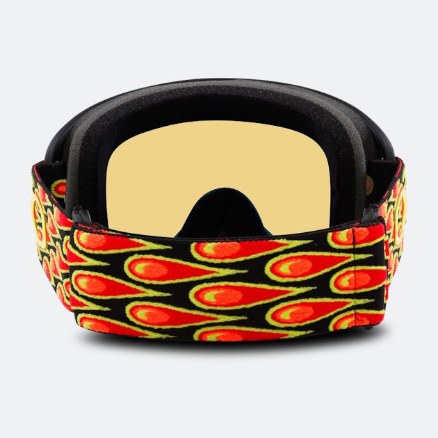 Oakley O Frame 2.0 Pro Troy Lee Designs Tactical Grey Strap Goggles With Fire Iridium Lens