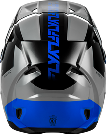 Fly Racing Kinetic Crest Helmet - Grey/Black/Blue