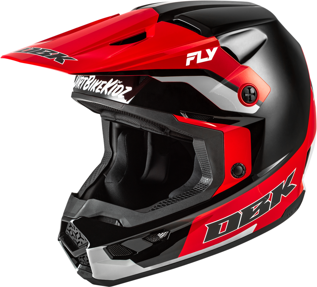 Fly Racing Kinetic SE DBK Helmet - Black/Red/Grey