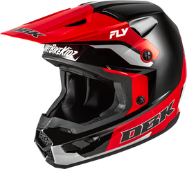 Fly Racing Kinetic SE DBK Helmet - Black/Red/Grey