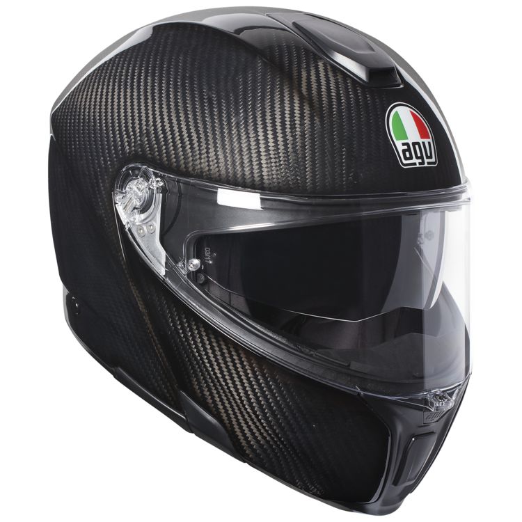 AGV Sports Modular Carbon Solid Helmet - MotoHeaven