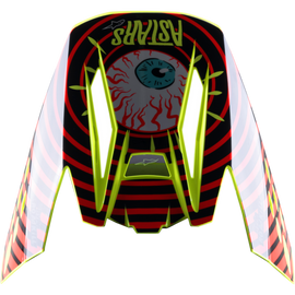 Alpinestars S-M5 - Solar Flare Visor - Black Blue Red Fluro Glossy | Everest Motorcycles