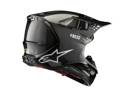 Alpinestars MX24 Sm10 Solid Helmet Black Gloss Carbon - View 2 | Everest Motorcycles