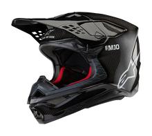 Load image into Gallery viewer, Alpinestars MX24 Sm10 Solid Helmet Black Gloss Carbon