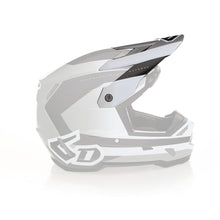 Load image into Gallery viewer, 6D ATR-3 Pure Series Helmet Peak - Gloss White