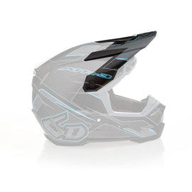 6D ATR-3 Reflex Series Helmet Peak - Gloss Black