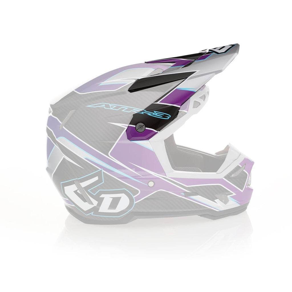 6D ATR-3 Reflex Series Helmet Peak - Gloss Purple