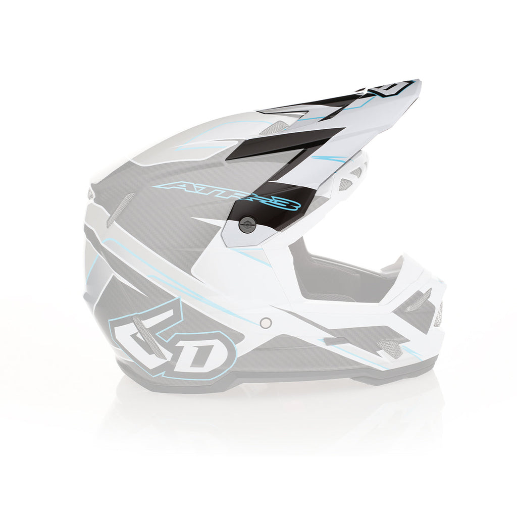 6D ATR-3 Reflex Series Helmet Peak - Gloss White