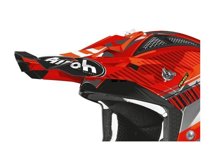 Airoh Aviator 2.3 Novak Replacement Peak  - Chrome Orange