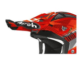Airoh Aviator 2.3 Novak Replacement Peak  - Chrome Orange