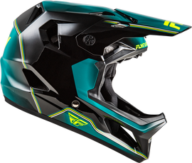 Fly Racing Rayce MTB Repeat Helmet - Black/Teal/Hi-Vis