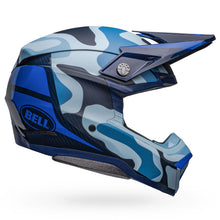 Load image into Gallery viewer, Bell Moto-10 Spherical Helmet - Ferrandis Mechant Matte/Gloss Dark Blue/Light Blue