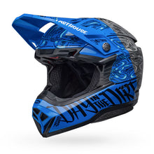 Load image into Gallery viewer, Bell Moto-10 Spherical Helmet - Fasthouse DITD 23 LE Matt Glossy Blue/Grey