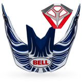 Bell Moto-10 Peak Mount Piece Kit - Tomac 23 Blu/White