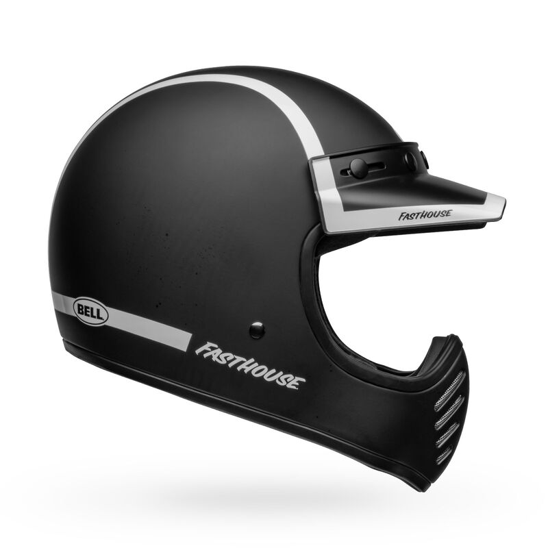 Bell Moto-3 Helmet - Fasthouse Old Road Matte/Gloss Black/White