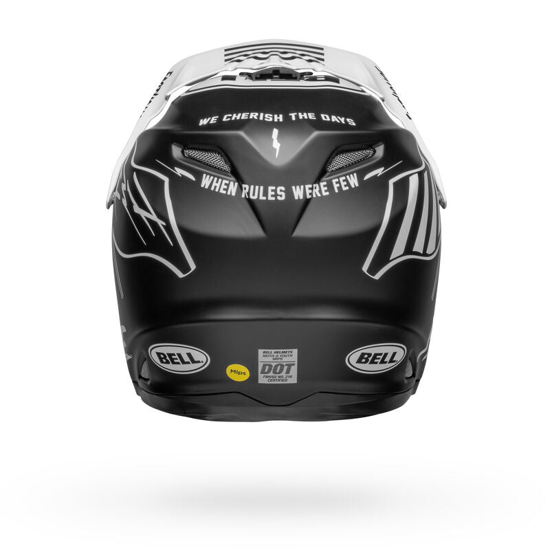Bell Moto-9 MIPS Youth Helmet - Fasthouse Flying Colors Matte Black/White