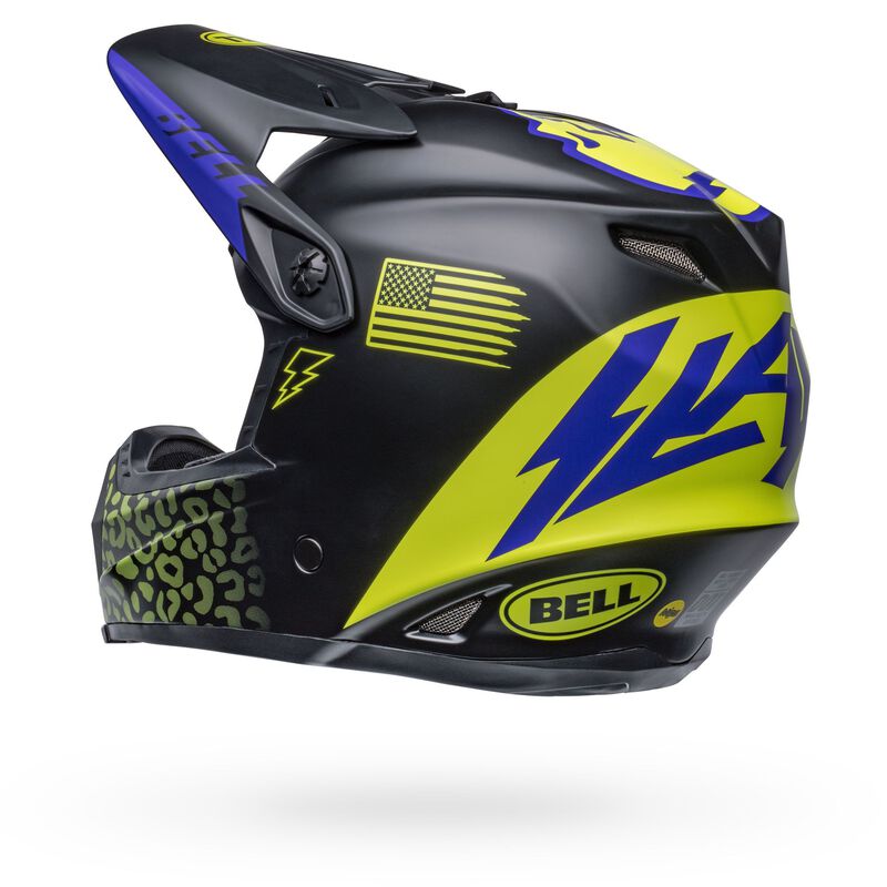 Bell Moto-9 Youth MIPS SE Fasthouse Helmet - Slayco Matt Black/Hi-Viz Yellow
