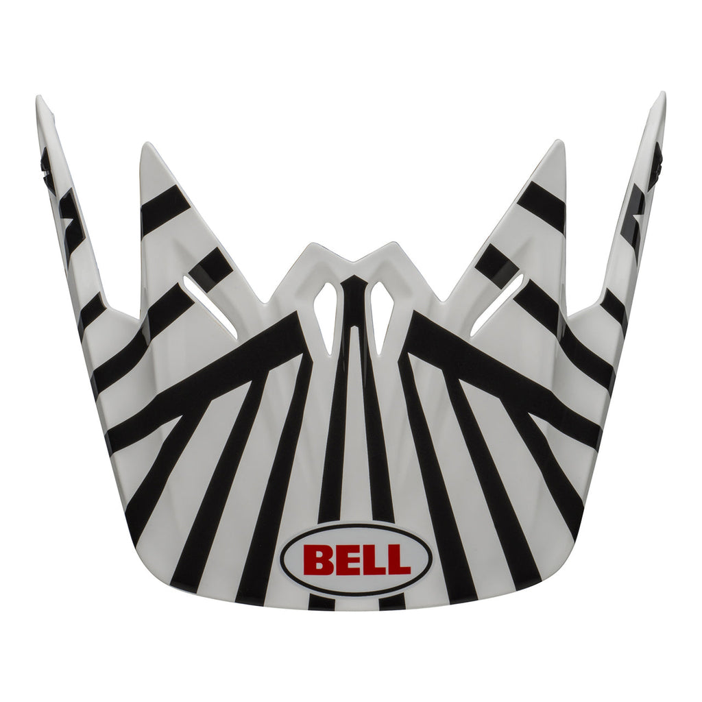 Bell Replacement Youth Moto-9 Peak Tagger Check Me Out - White/Black