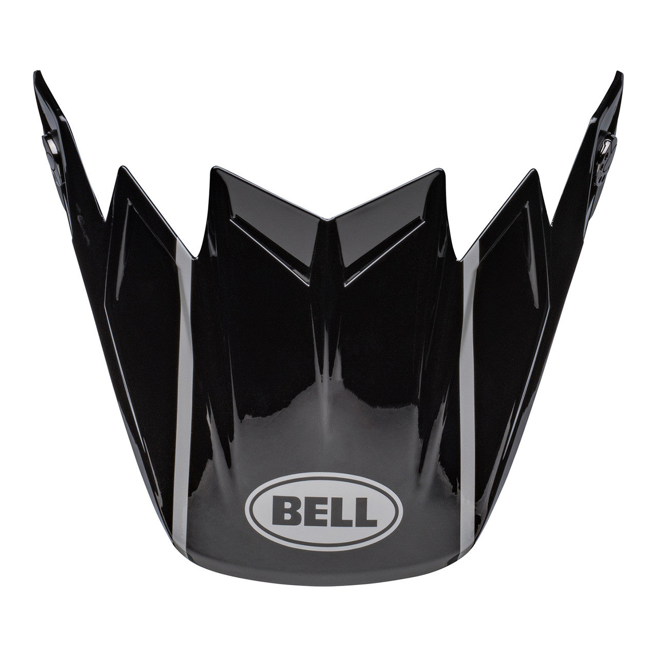 Bell Replacement Moto-9S Flex Peak - Sprint Matte Gloss Black/Grey