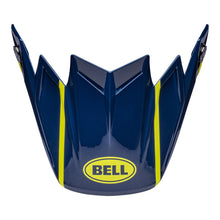 Load image into Gallery viewer, Bell Replacement Moto-9S Flex Peak - Sprint Matte Gloss Dark Blue/Hi-Viz Yellow
