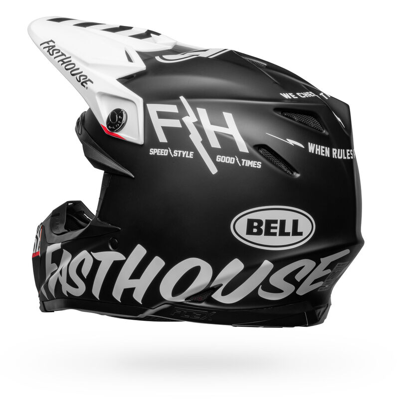 Bell Moto-9S Flex Helmet - Fasthouse Flex Crew Matt Black/White