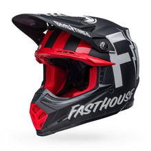 Load image into Gallery viewer, Bell Moto-9S Flex Helmet - Flex Fasthouse Tribe Matt/Gloss Black/White