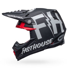 Load image into Gallery viewer, Bell Moto-9S Flex Helmet - Flex Fasthouse Tribe Matt/Gloss Black/White