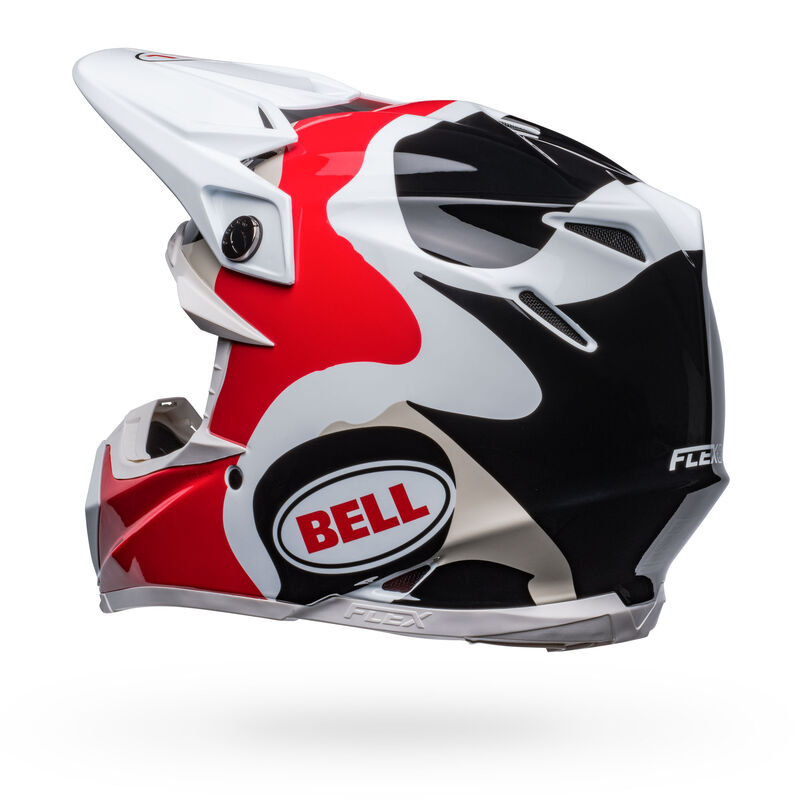 Bell Moto-9S Flex Helmet - Hello Cousteau Reef Gloss White/Red