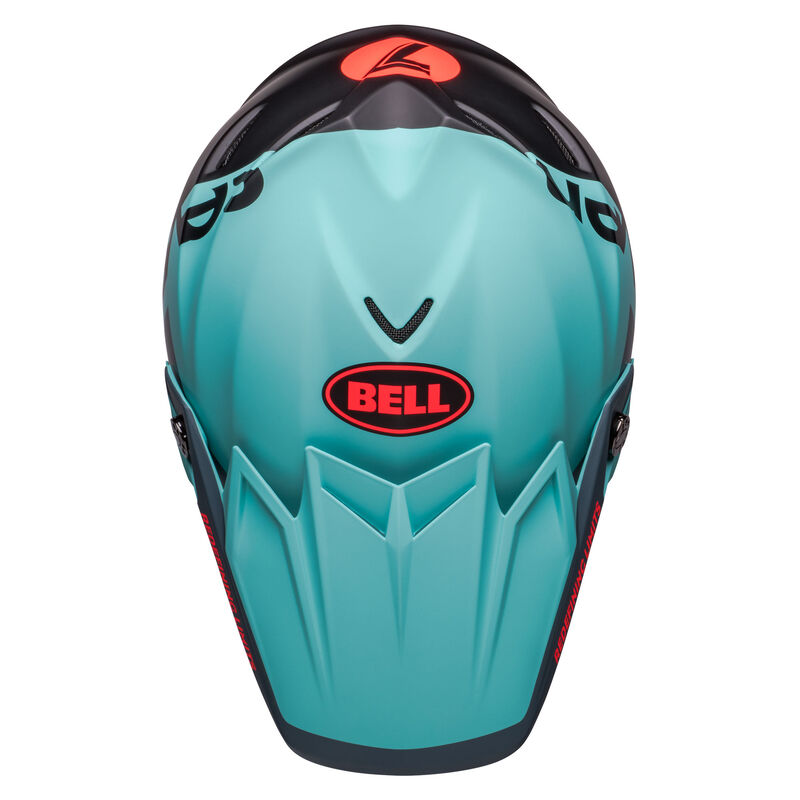 Bell Moto-9S Flex Helmet - Seven Vanguard Le Matt Aqua Black