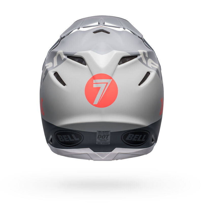 Bell Moto-9S Flex Helmet - Seven Vanguard Le Matt Charcoal Orange