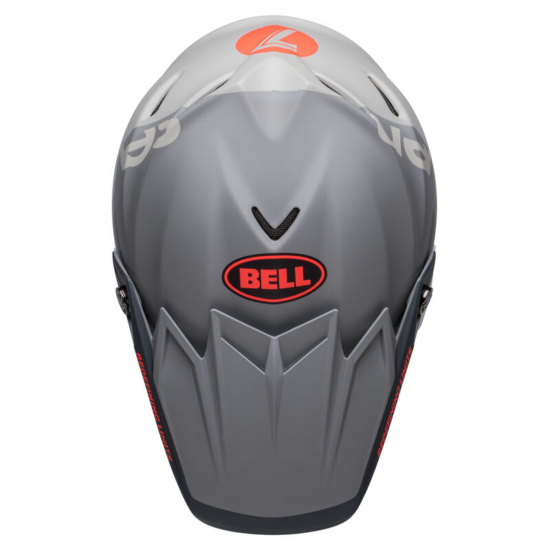 Bell Moto-9S Flex Helmet - Seven Vanguard Le Matt Charcoal Orange