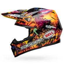 Load image into Gallery viewer, Bell Moto-9S Flex Helmet - Tagger Tropical Fever Gloss Yellow/Orange