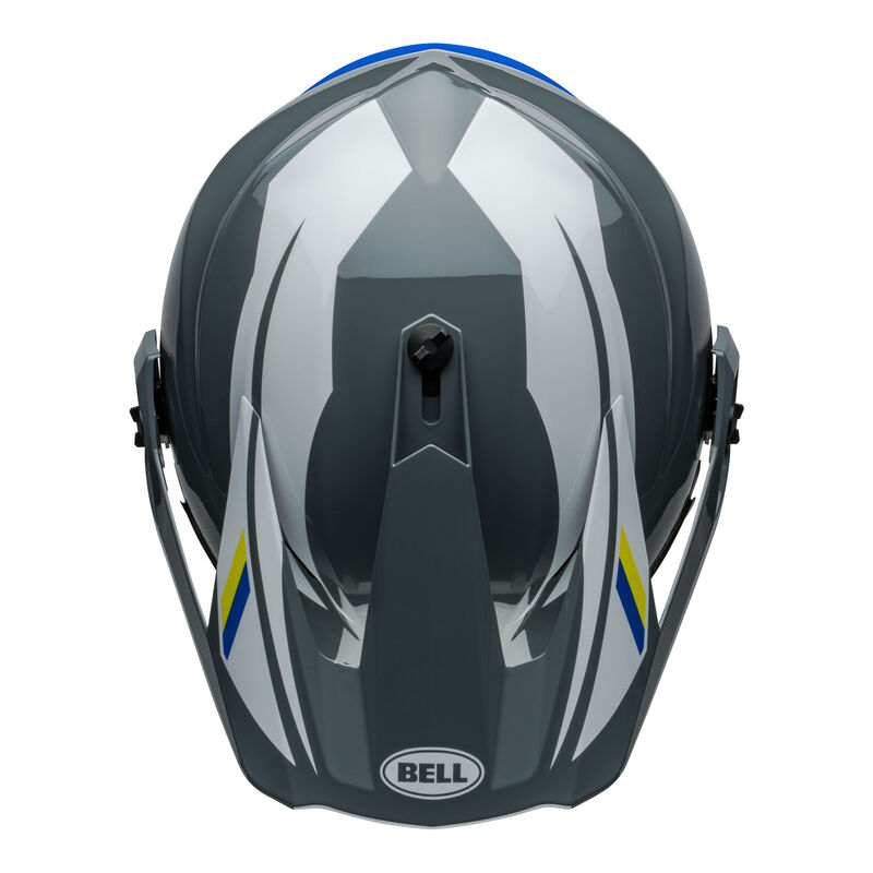 Bell MX-9 ADV Peak - Alpine Grey/Blue