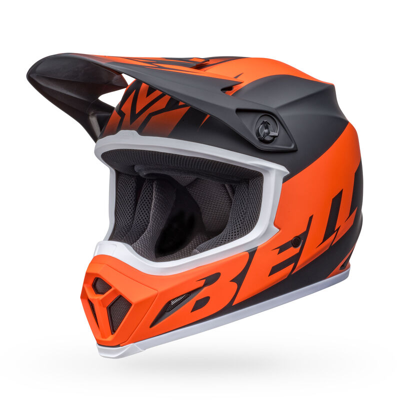 Bell MX-9 MIPS Disrupt Helmet - Matt Black/Orange