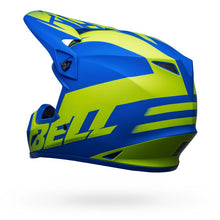 Load image into Gallery viewer, Bell MX-9 MIPS Disrupt Helmet - Matt Classic Blue/Hi-Viz Yellow