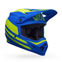 Load image into Gallery viewer, Bell MX-9 MIPS Disrupt Helmet - Matt Classic Blue/Hi-Viz Yellow