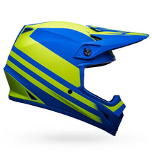 Load image into Gallery viewer, Bell MX-9 MIPS Disrupt Helmet - Matt Classic Blue/Hi-Viz Yellow