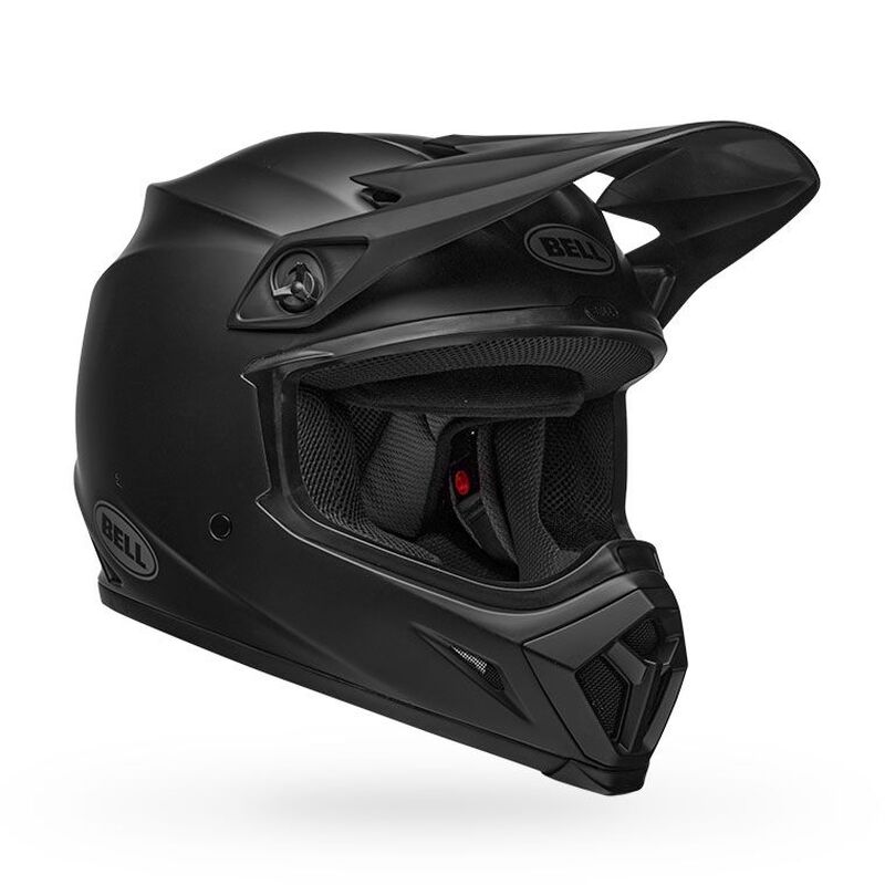 BELL MX-9 MIPS Helmet - Solid Matt BLack - View 2 | Everest Motorcycles
