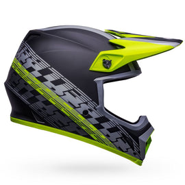 Bell MX-9 MIPS Helmet - Offset Matt Black/Hi-Viz Yellow