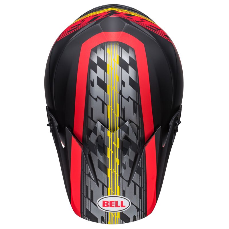 Bell MX-9 MIPS Helmet - Offset Matt Black/Red